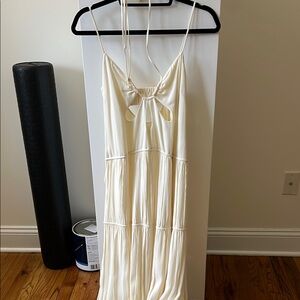 Elegant Cream Maxi Dress